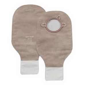 BX/10 NEW IMAGE CLAMP CLOSURE 12" DRAINABLE BEIGE POUCH, 2-1/4" FLANGE WITH FILTER