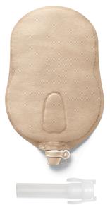 BX/10 NEW IMAGE UROSTOMY 9" POUCH BEIGE WITH MULTI-CHAMBER, 1-3/4"