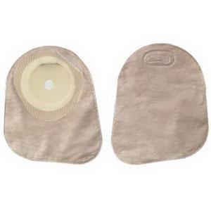 BX/30 PREMIER ONE-PIECE FLAT SKIN BARRIER 7" CLOSED POUCH BEIGE SOFTFLEX,WITH FILTER PRE-CUT 1-3/8"