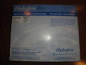 BX/10 HYDROFERA BLUE FOAM DRESSING 6" X 6" STANDARD W/O BORDER