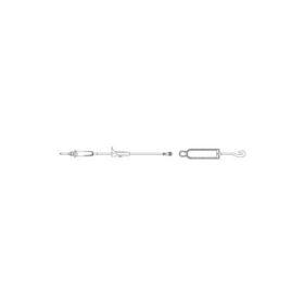 CS/50 IV PRIMARY SET W/ CLAVE CLEAR ROTATING LUER 10 DROP 113" TUBING DEHP-FREE