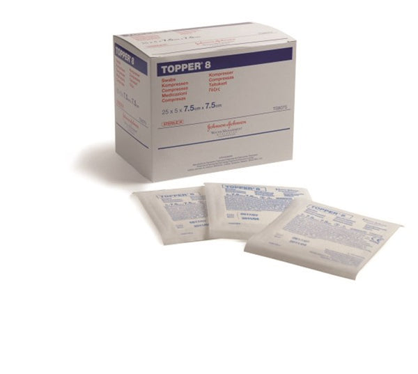 BX/100 TOPPER 8 SWABS (4 PLY, STERILE) 10CM X 20CM ** Discontinued **