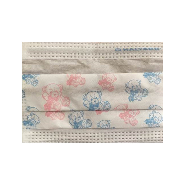 BX/75 FACE MASK CHILD (4-12) WITH EARLOOP, TEDDY BEAR