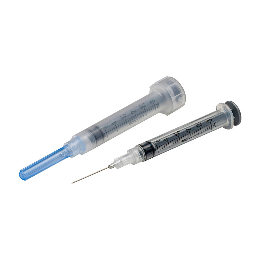 BX/100 MONOJECT SOFTPACK 3CC SYRINGE, REGULAR TIP