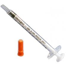 BX/100 MONOJECT SOFTPACK INSULIN SYRINGE 1CC LOW DEAD-SPACE GRADUATED STERILE LATEX-FREE