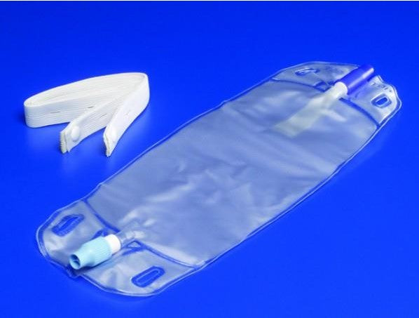 EA/1 CURITY URINE LEG BAG 17OZ (500ML) ANTI-REFLUX VALVE W/LEG STRAPS