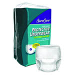 CS/4BG (18EA/BG) SURE CARE PROTECTIVE UNDERWEAR, HEAVY, LARGE (44"-54"), 2 BLUE STRANDS Heavy Item