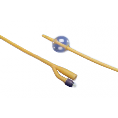 BX/12 FOLEY CATHETER, LATEX, 5CC BALLOON, 2-WAY, 22FR, 16"L