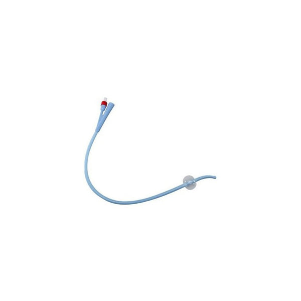 BX/10 DOVER 100% SILICONE 2-WAY FOLEY CATHETER, COUDE, 14FR 5CC