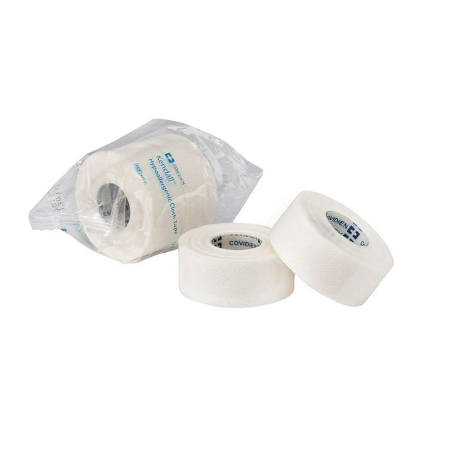 BX/12 STANDARD POROUS TAPE 1" X 10YD WHITE LATEX BI-DIRECTIONAL TEAR WATER-RESISTANT NON-STERILE