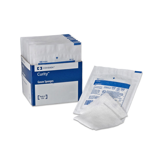 PKG/200 CURITY GAUZE SPONGE. 4X4" 12 PLY NON-STERILE