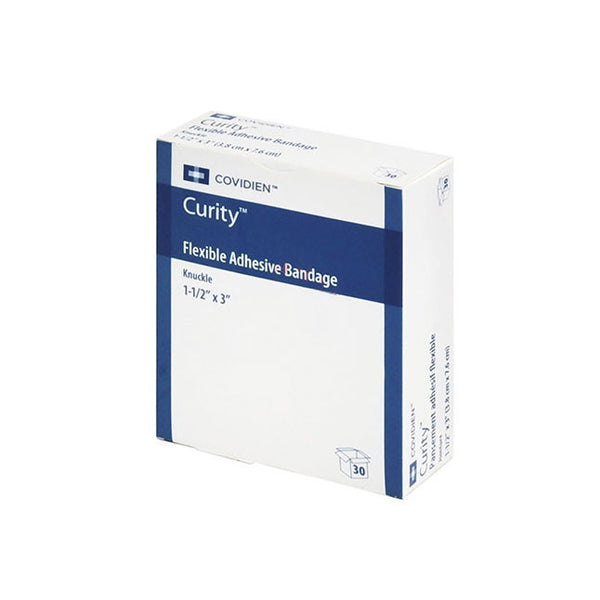 BX/30 CURITY ADHESIVE FABRIC KNUCKLE BANDAGE, 1 1/2IN X 3IN X 7/8IN