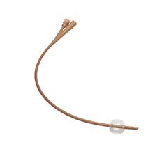 BX/10 DOVER SILVER FOLEY CATHETER, 100% SILICONE WITH SILVER HYDROGEL COATING, 2-WAY, 5CC, 20FR