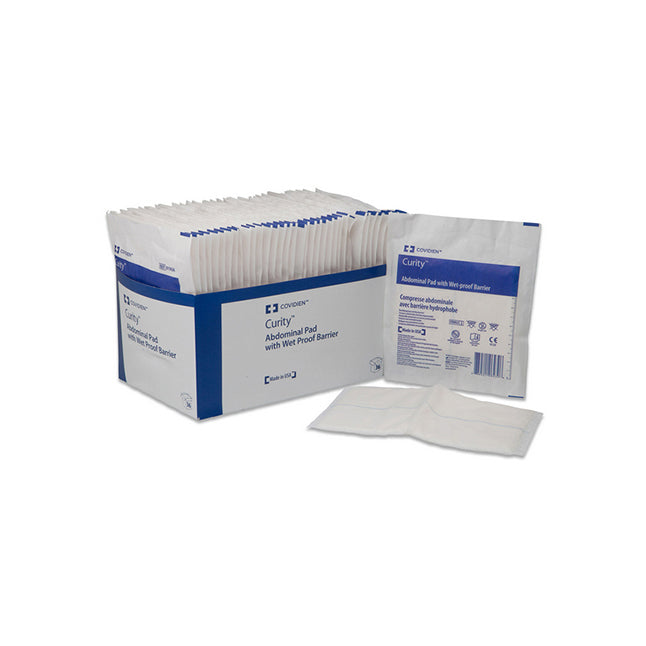 CS/432 CURITY ABDOMINAL PAD,WITH WET PROOF BARRIER 8"X10"