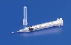 BX/100 MONOJECT RIGID PACK NEEDLE AND SYRINGE 3ML 25G X 1" TRI-BEVELED ANTI-CORING GRADUATED STERILE