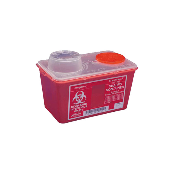 EA/1 MONOJECT SHARPS CONTAINER RED 4QT