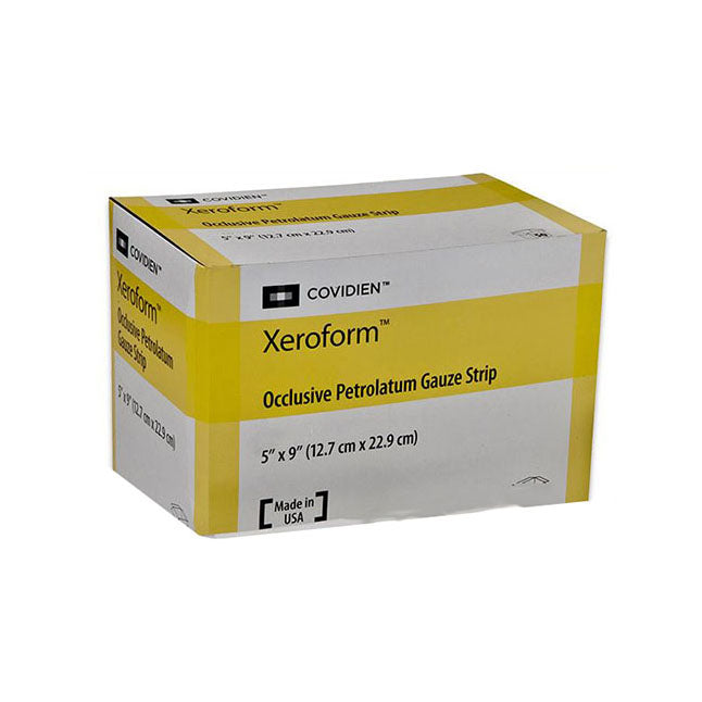 BX/50 XEROFORM PETROLATUM GAUZE, 5IN X 9IN,STERILE,NON-ADHERENT