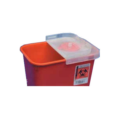 EA/1 RECYCLED SHARPS CONTAINER RED, SLIDING LID, 30L (8GAL)