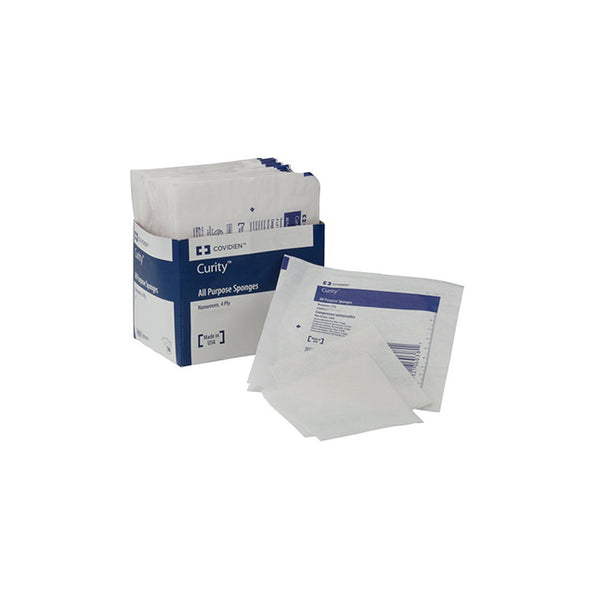 PK/200 CURITY GAUZE SPONGE ALL-PURPOSE NON-WOVEN ,4PLY NON STERILE 4IN X 4IN