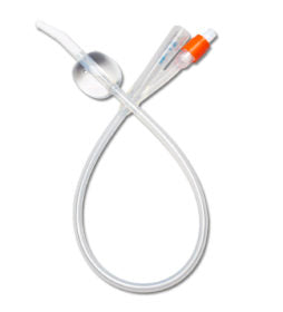 CS/10 FOLEY CATHETER 2 WAY 100% SILICONE COUDE TIP 10CC 18FR, STERILE