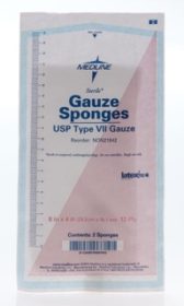 BX/50 (2'S) GAUZE SPONGE 8" X 4" 12-PLY STERILE