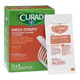 BX/500 (PK/10) MEDISTRIPS SKIN CLOSURE STERI-STRIP 1/4" X 4"