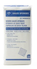 PK/200 GAUZE SPONGE 12-PLY (10X20)CM NON-STERILE