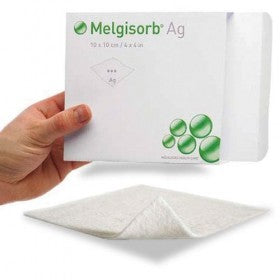 BX/10 MELGISORB AG DRESSING 10CM X 10CM