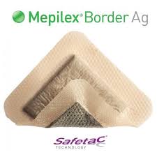 BX/5 MEPILEX BORDER DRESSING AG, SIZE 10CM X 20CM