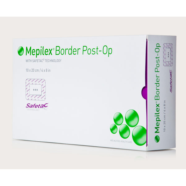 BX/10 DRESSING MEPILEX BORDER POST OP, SIZE 9CM X 15CM.