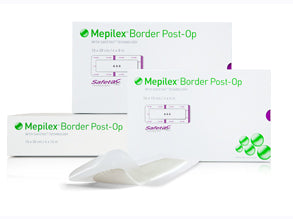 BX/10 DRESSING MEPILEX BORDER POST OP, SIZE 10CM X 30CM.