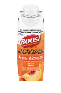 CS/24 BOOST FRUIT FLAVOURED BEVERAGE, PEACH, 237ML