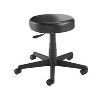 EA/1 PNEUMATIC STOOL W/OUT BACK REVOLVING ADJUSTABLE 5-CASTER BASE (24"W X 16.5-22"H) GLIDE