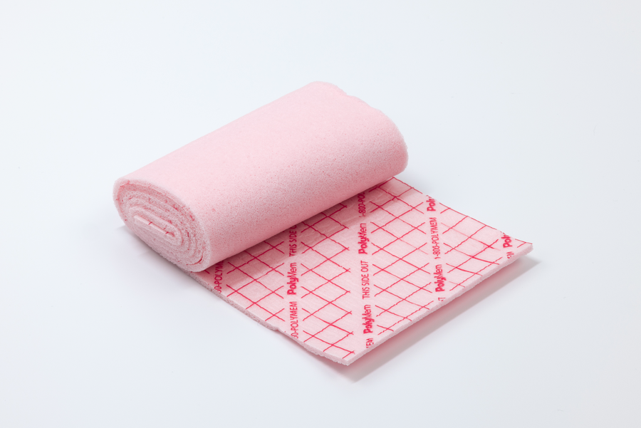 CASE OF 2 (4 PER BOX) POLYMEM 4” X 24” NON-ADHESIVE ROLL DRESSING