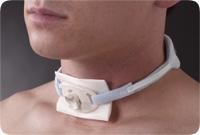 BX/12 POSEY FOAM TRACH COLLAR TIES NEWBORN 7-10" ADJUSTABLE HOOK FASTENER LATEX-FREE