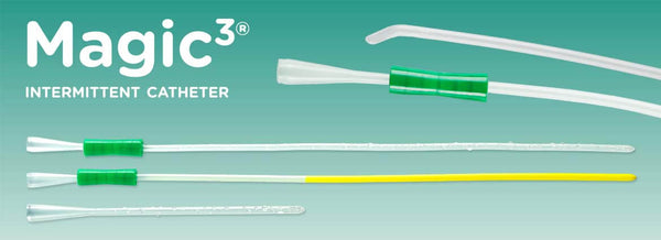 BX/30 MAGIC3 HYDROPHILIC MALE INTERMITTENT CATHETER COUDE TIP W/ SURE-GRIP 14FR 16"