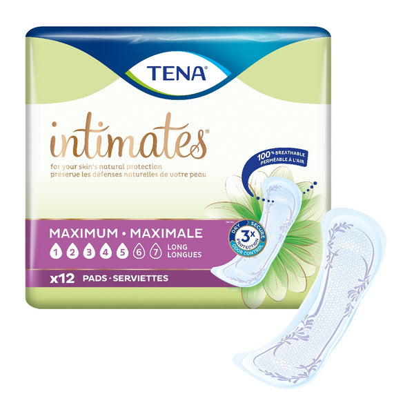 CS/6 TENA SENSITIVE CARE MAXIMUM EXTRA COVERAGE LONG PADS (12/BAG)