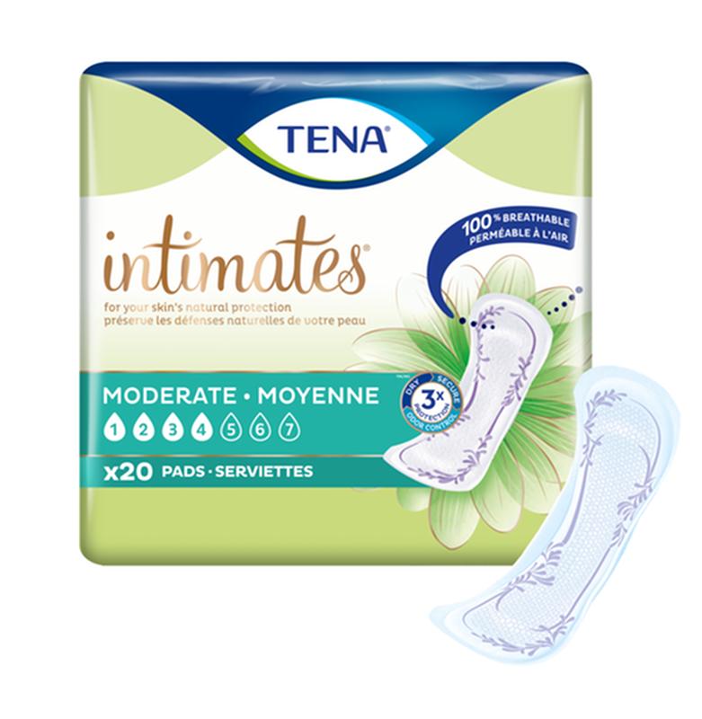 CS/6PKG (20/PKG) TENA INTIMATES MODERATE PADS More info...