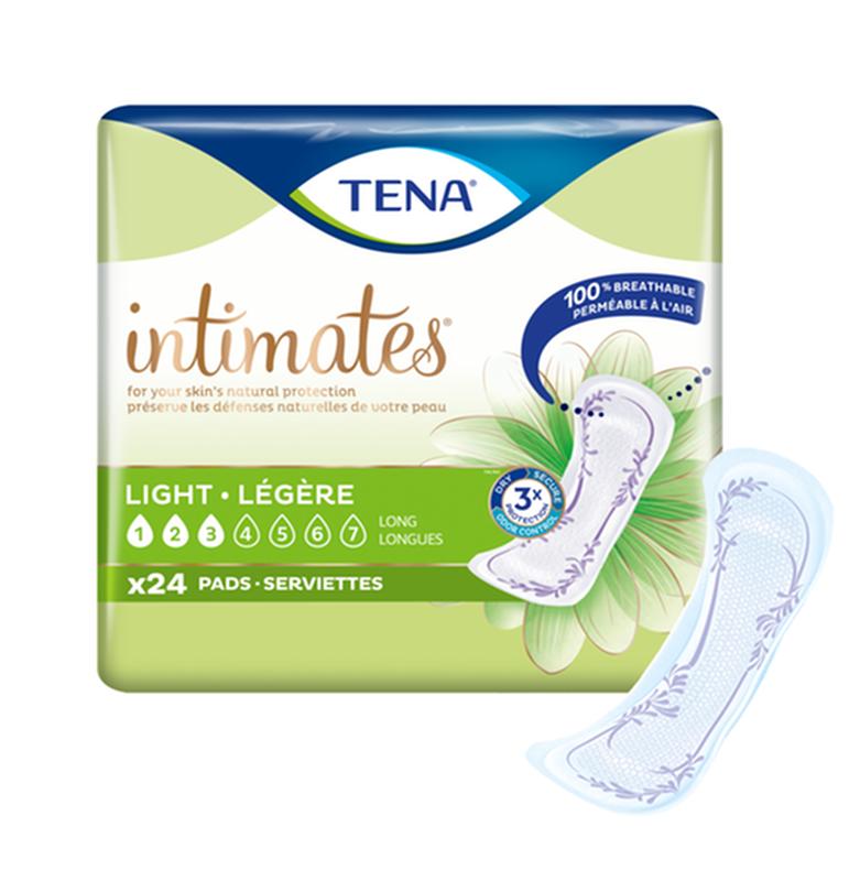 CS/6PKG (24/PKG) TENA SERENITY INTIMATES ULTRA THIN LIGHT PADS 10" LONG More info...