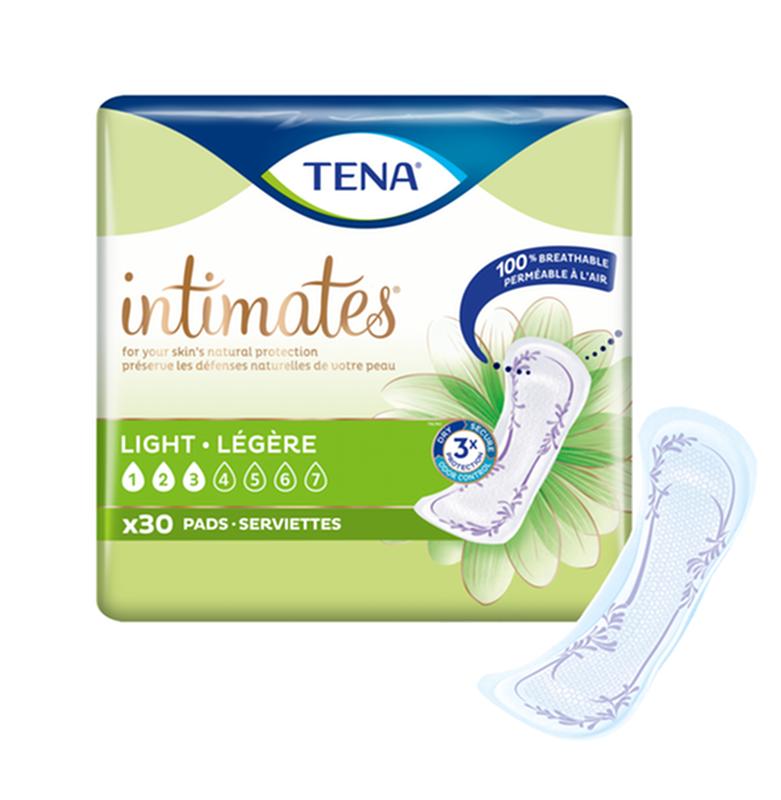 CS/6PKG (30/PKG) TENA INTIMATES ULTRA THIN LIGHT PADS, 9" LENGTH More info...