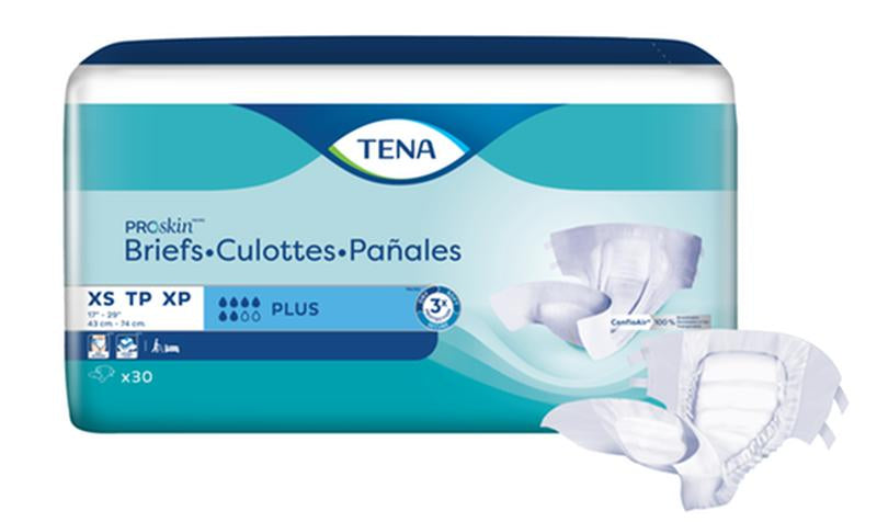 CS/3 (30/PKG) TENA YOUTH BRIEFS, XSMALL, 17IN - 29IN Heavy Item More info...