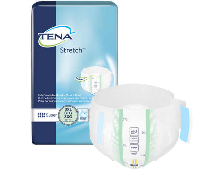 CS/4PKG (8/PKG) TENA BARIATRIC BRIEF, SIZE 3X-LARGE 69"-96" Heavy Item More info...