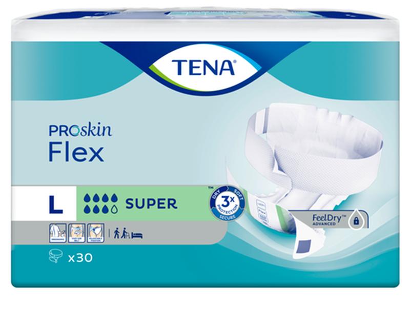 CS/3PKG (30/PKG) TENA FLEX BELTED BRIEFS, SUPER, SIZE 16, 33IN-50IN Heavy Item More info...