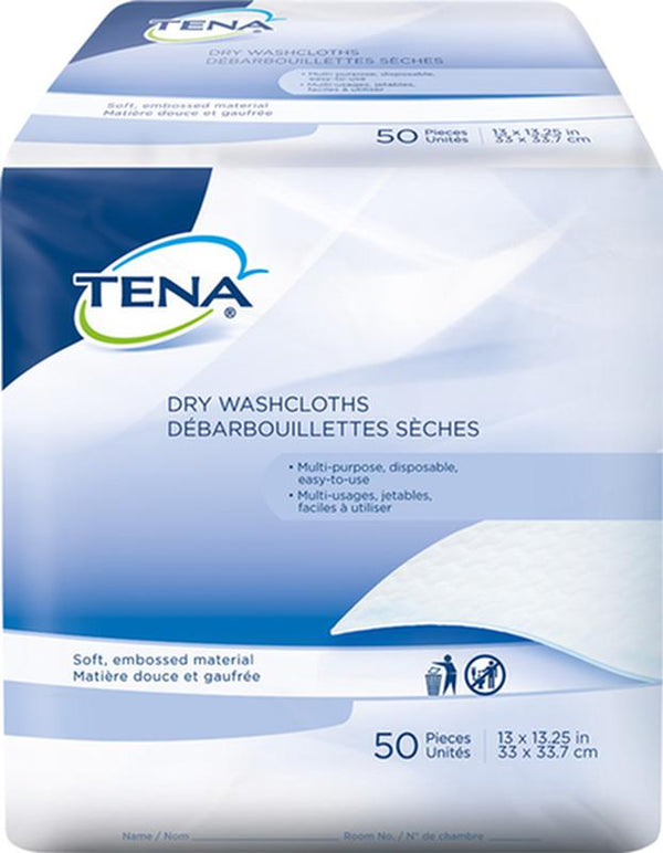 PKG/50 TENA CLINIGUARD MULTI-PURPOSE DISPOSABLE DRY WASHCLOTHS More info...