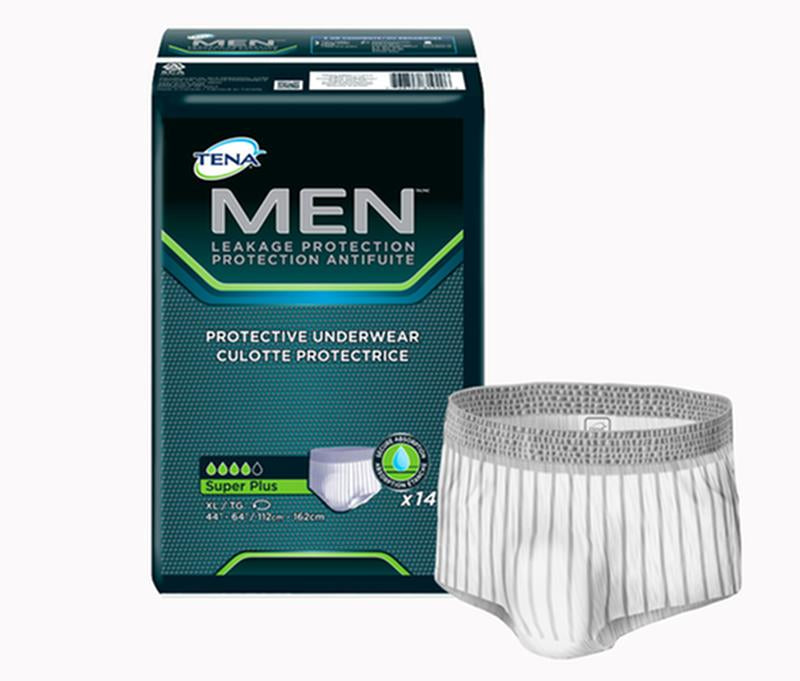 CS/4PKG (14/PKG) MEN PROTECTIVE UNDERWEAR - LARGE/XLARGE - SUPER PLUS ABSORBENCY W/ ODOR PROTECTION Heavy Item More info...