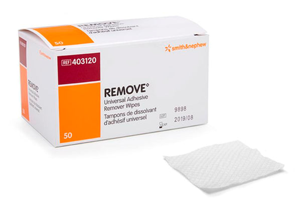 BX/50 REMOVE ADHESIVE REMOVER WIPES More info...