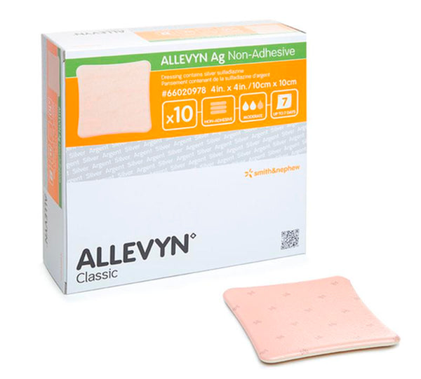 BX/10 ALLEVYN AG NON-ADHESIVE DRESSING, SIZE 15CM X 15CM More info...