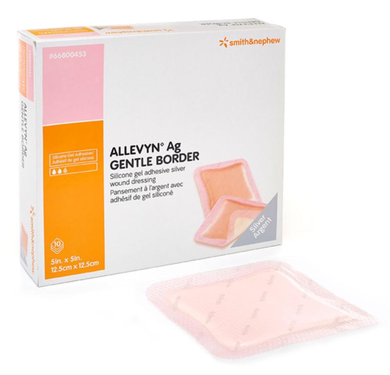 BX/10 ALLEVYN AG GENTLE BORDER DRESSING, SIZE 7.5CM X 7.5CM More info...