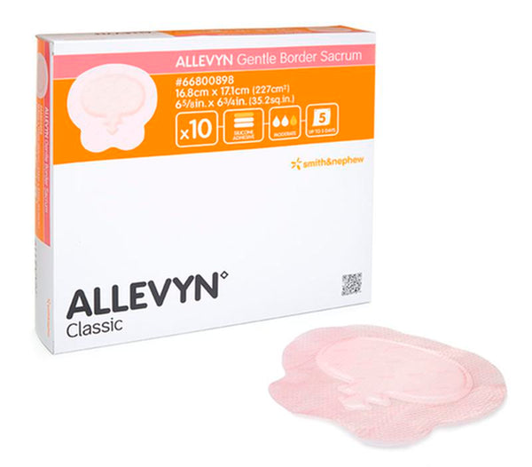 BX/10 ALLEVYN GENTLE BORDER SACRUM, SIZE 16.8CM X 17.1CM More info...
