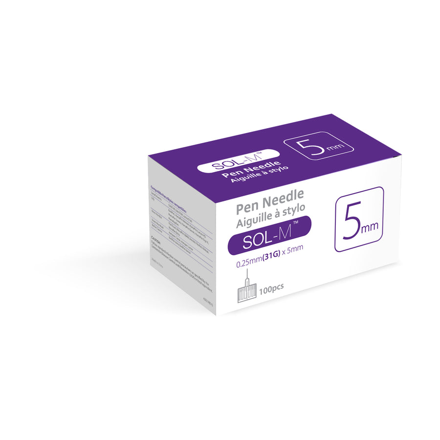 BX/100 - SOL-M PEN NEEDLE 31G(0.25MM)*3/16(5MM) ** Discontinued ** More info...